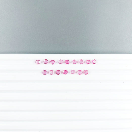 Natural Mozambique Pink Sapphire Calibrated Rounds, 5mm