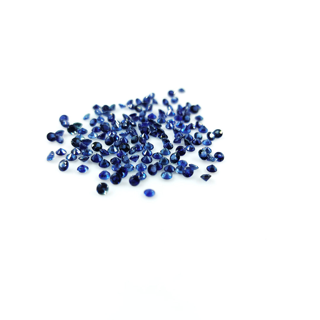 Natural  Untreated Blue Sapphire Calibrated Round | 2mm