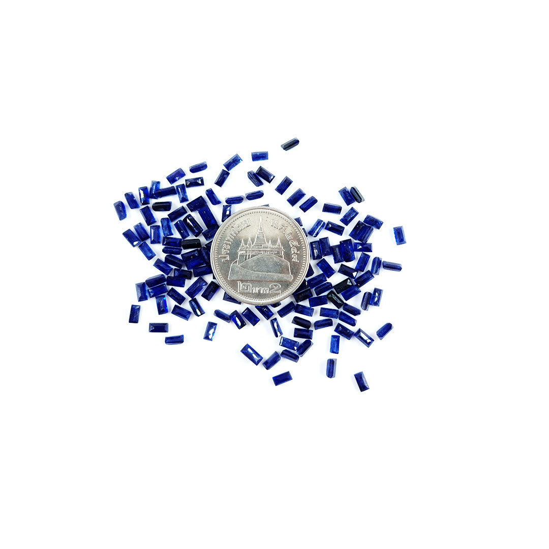 Natural Bangkok Sapphire Calibrated Baguettes | 2x4mm & 2.5x5mm