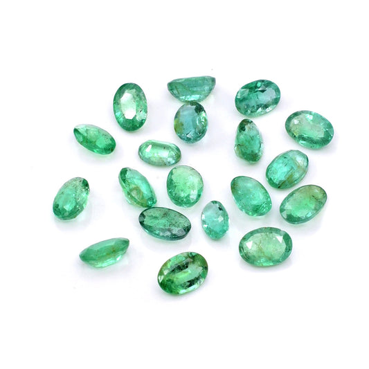Natural Zambian Emerald Calibrated Ovals | 5x7mm & 6x8mm
