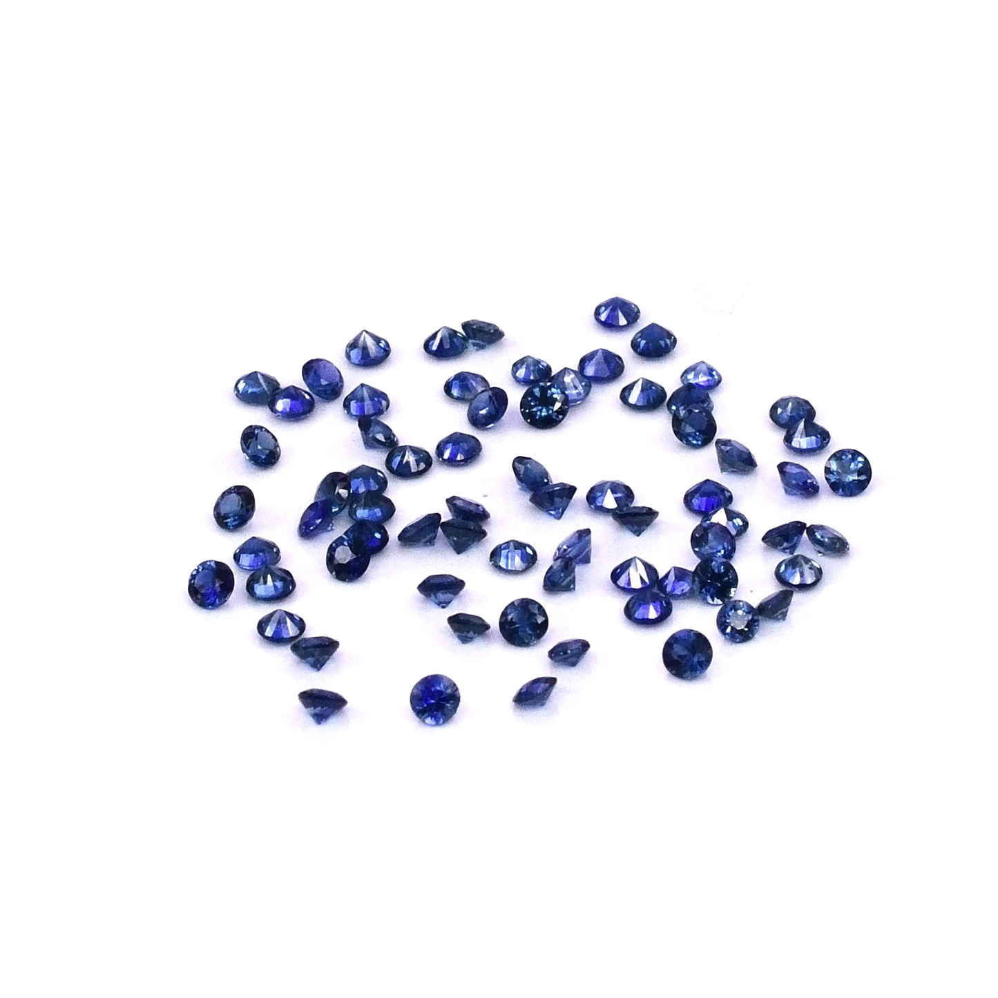 Natural Untreated Blue Sapphire Calibrated Rounds | 2mm & 3mm