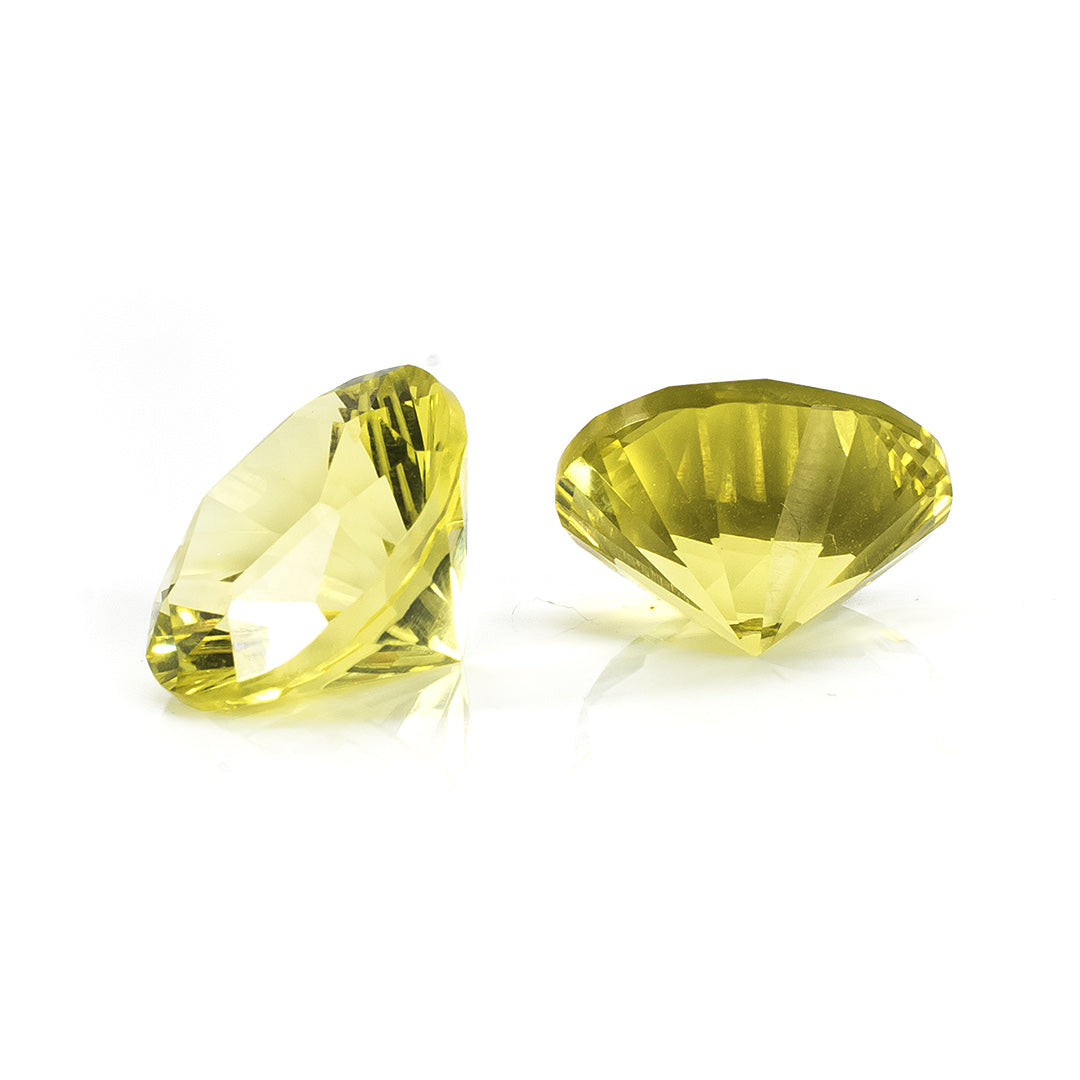 Natural Lemon Quartz Calibrated Rounds | 9mm & 10mm
