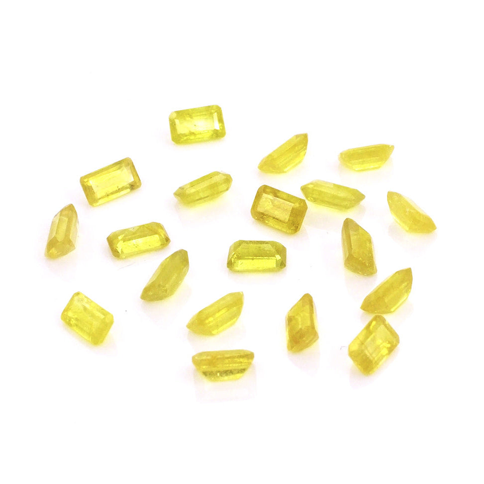Natural Bangkok Yellow Sapphire Calibrated Octagons | 5x7mm & 6x8mm