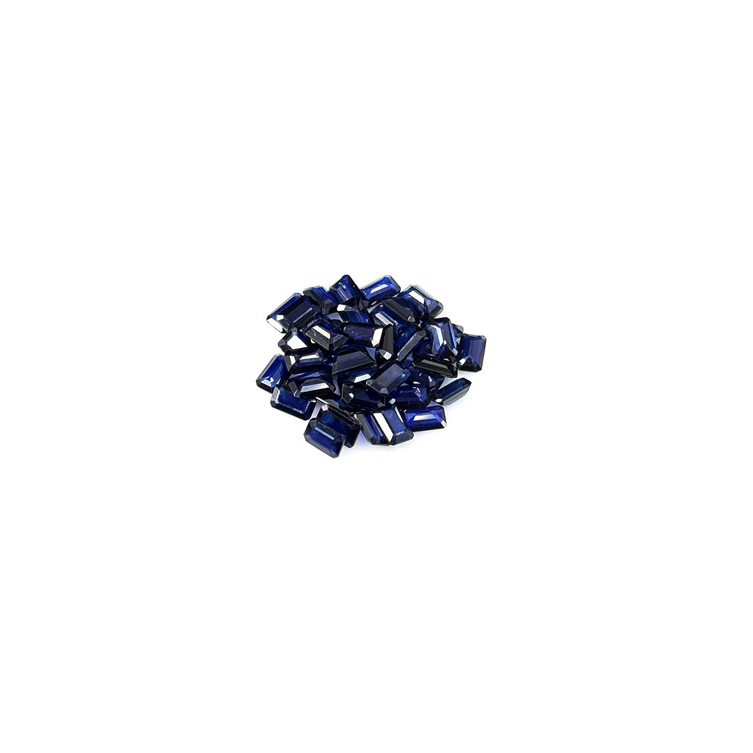 Natural Bangkok Blue Sapphire Calibrated Octagons | 3x5mm