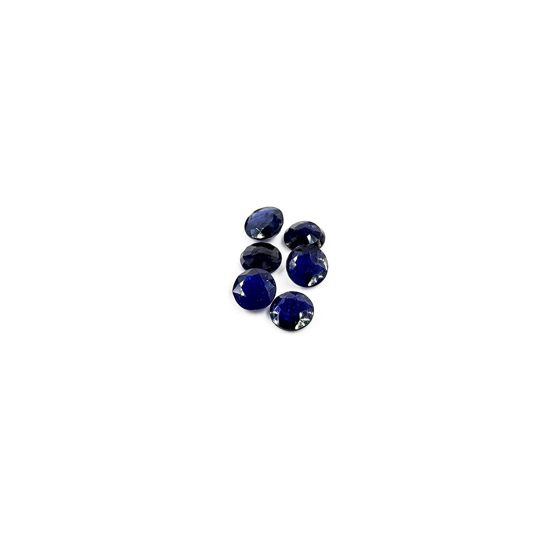 Natural Bangkok Blue Sapphire Calibrated Rounds | 13mm & 14mm