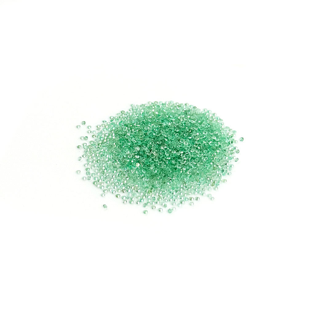 Natural Zambian Emerald Loose Round Cut | 1mm & 1.5mm Picture-2
