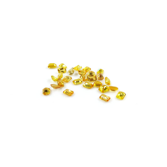 Natural Untreated Yellow Sapphire Calibrated Octagons 3x4mm