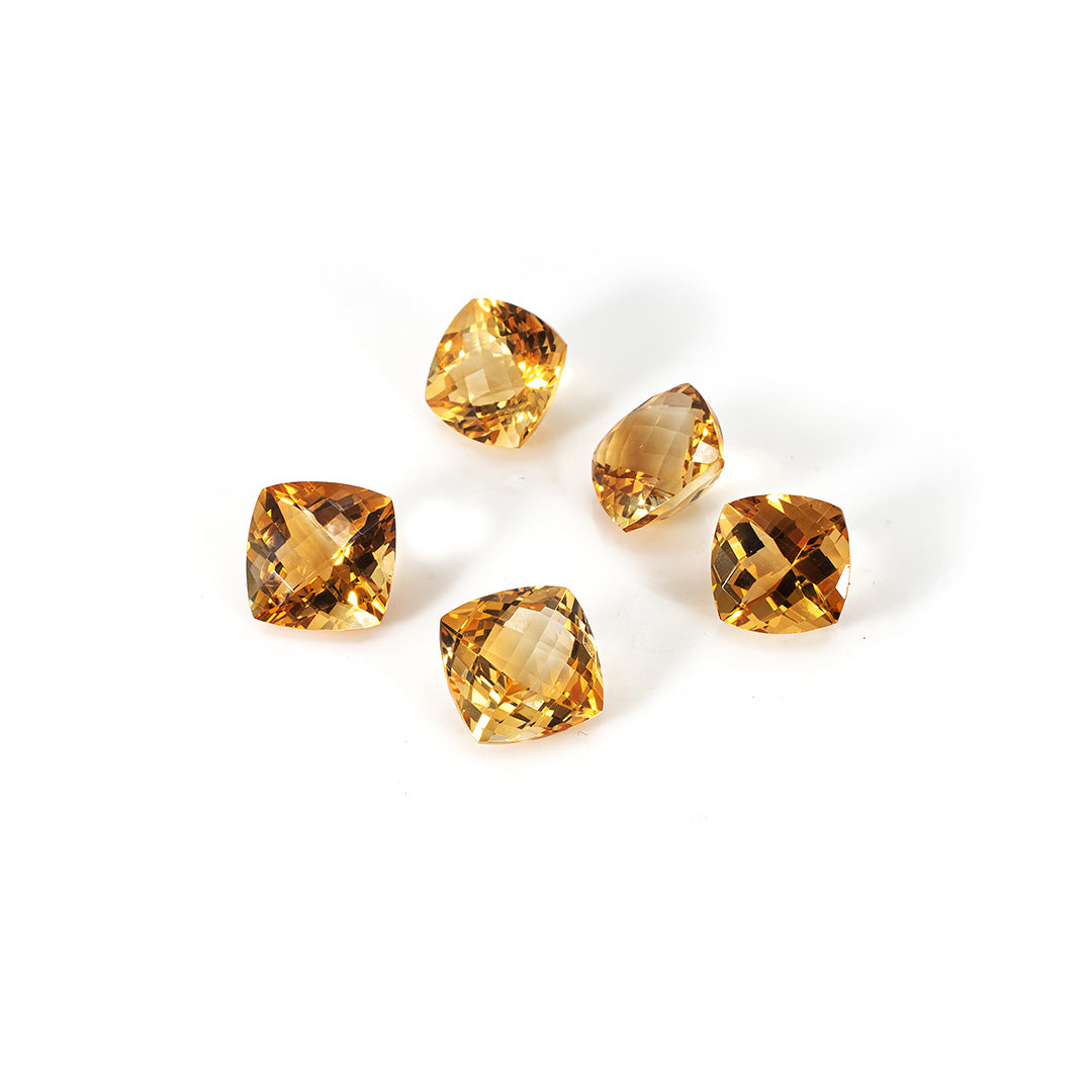 Natural Citrine Calibrated Cushions | 11mm & 12mm