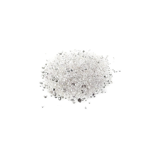 Natural Untreated White Sapphire Calibrated Diamond Cut Rounds | 1.5mm & 1.75mm