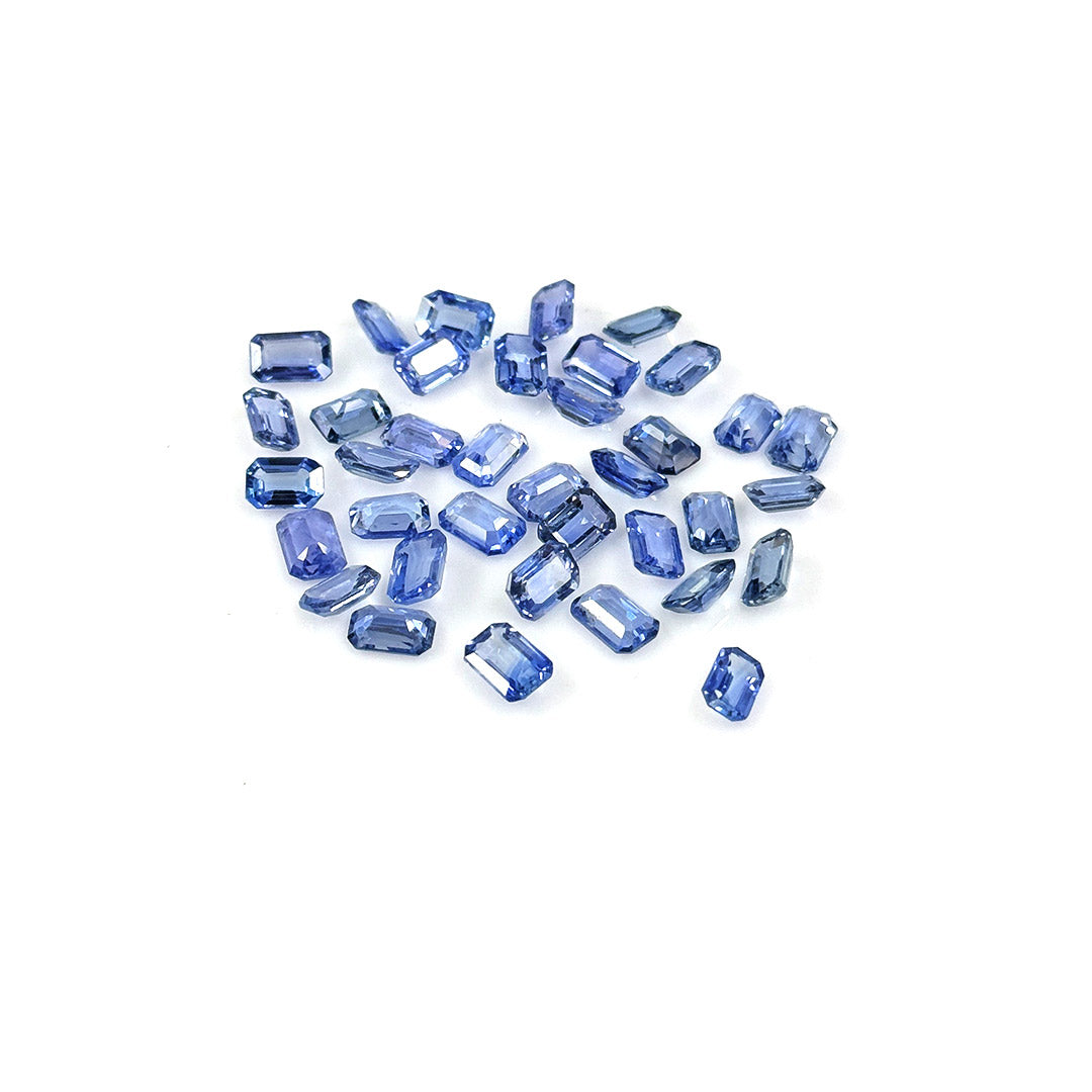 Natural Ceylon Untreated Blue Sapphire Calibrated Octagons | 3x5mm & 4x6mm