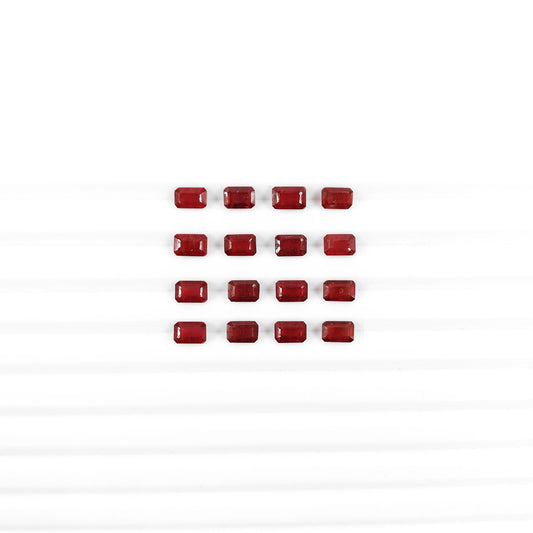 Natural Bangkok Ruby Calibrated Octagons | 3x5mm & 4x6mm