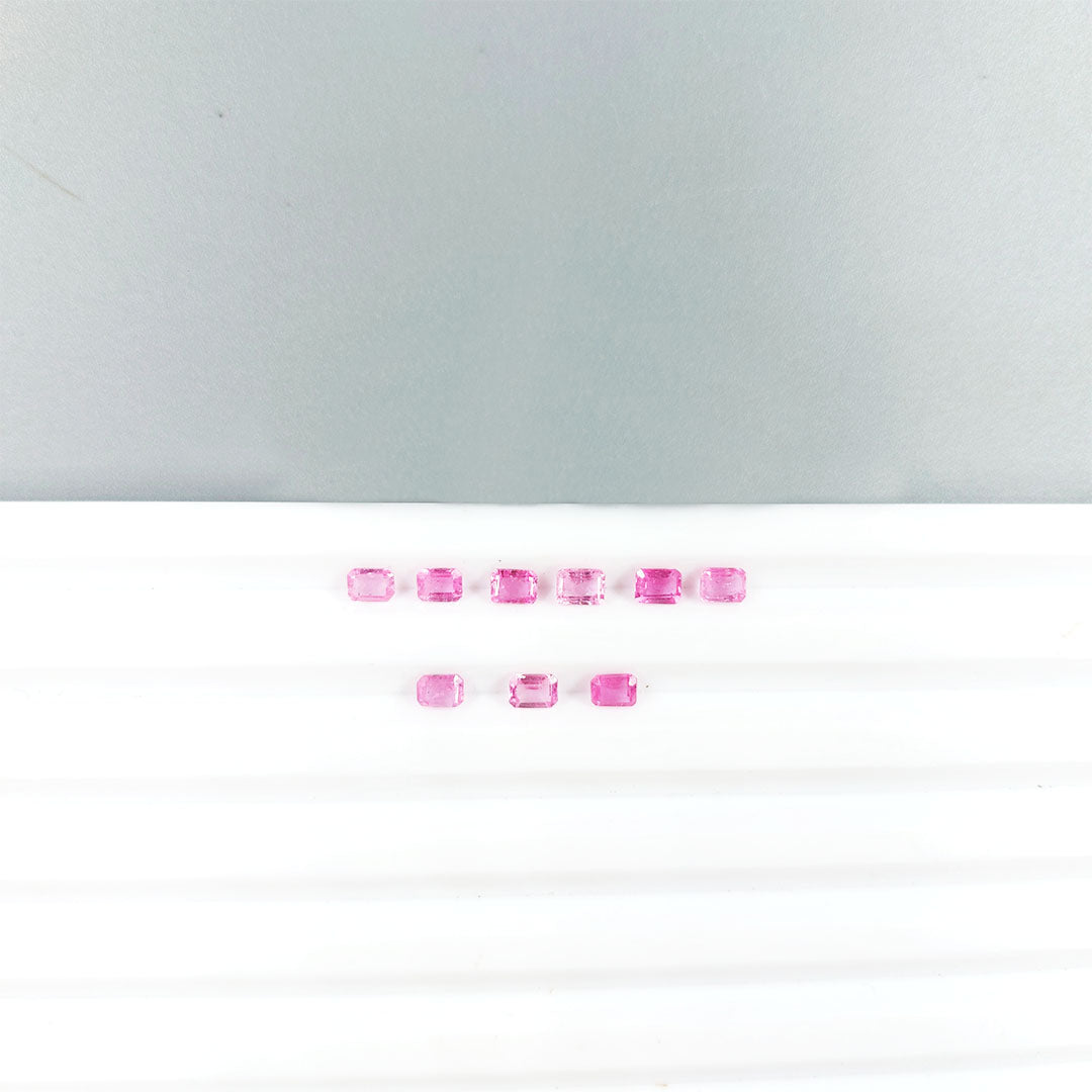 Natural Mozambique Pink Sapphire Calibrated Octagons | 3x4mm & 4x5mm