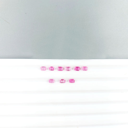 Natural Mozambique Pink Sapphire Calibrated Octagons | 3x4mm & 4x5mm