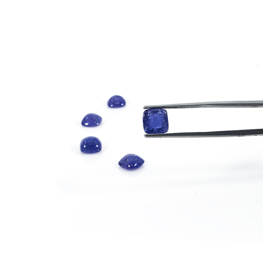 Natural Tanzanite Calibrated Sugar Loafs | 10mm & 11mm