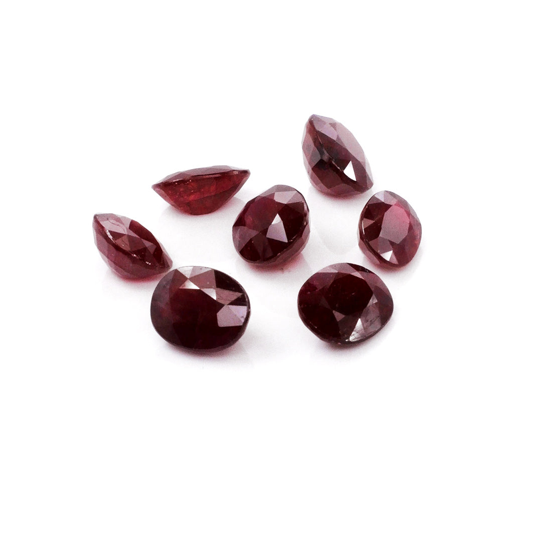 Natural African Untreated Calibrated Ruby Ovals | 10x12mm