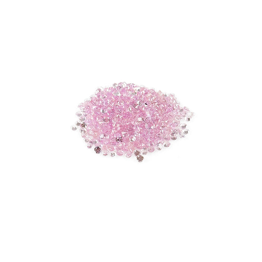 Natural Untreated Pink Sapphire Calibrated Diamond Cut Rounds | 1mm & 1.25mm