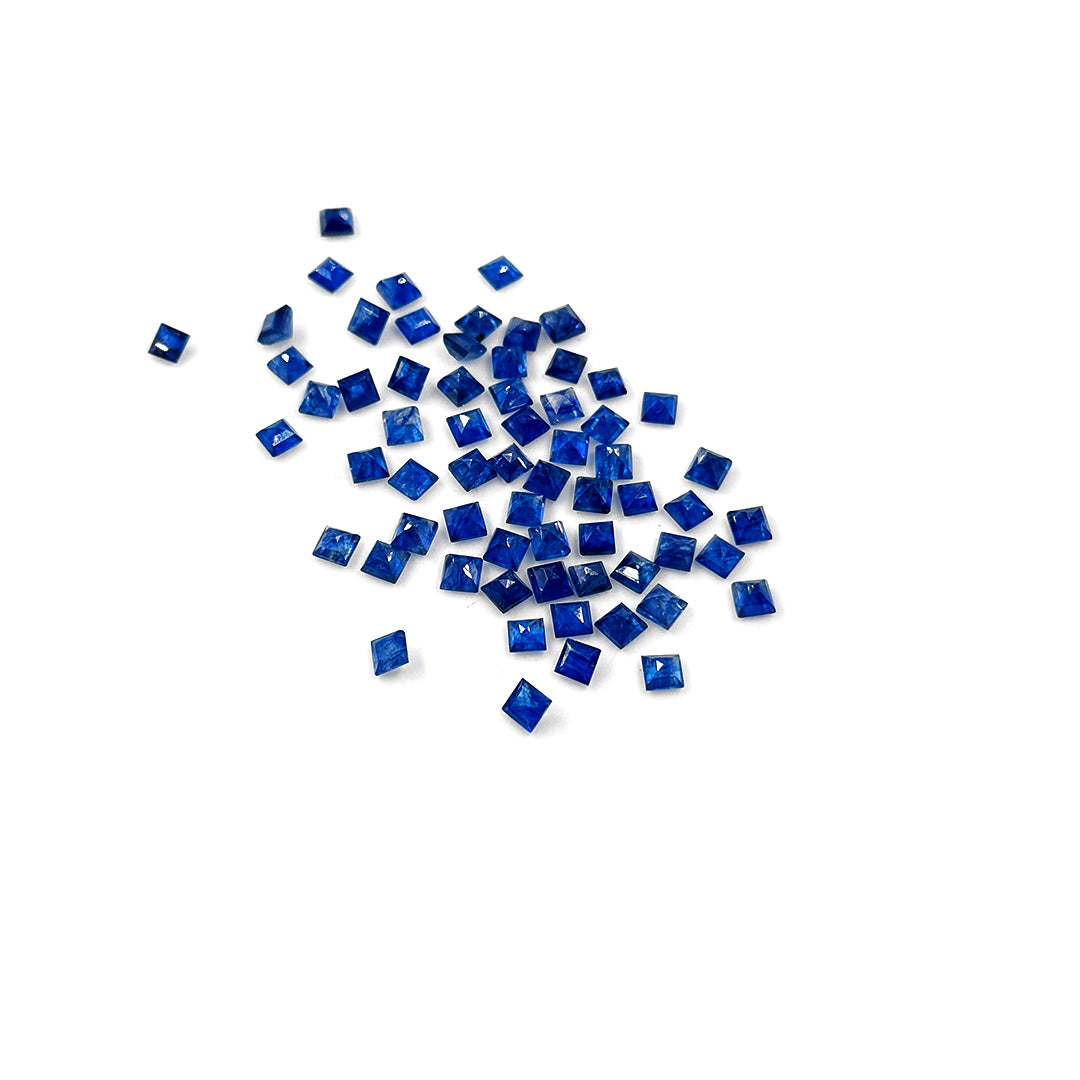 Natural Bangkok Blue Sapphire Calibrated Squares 3.5mm