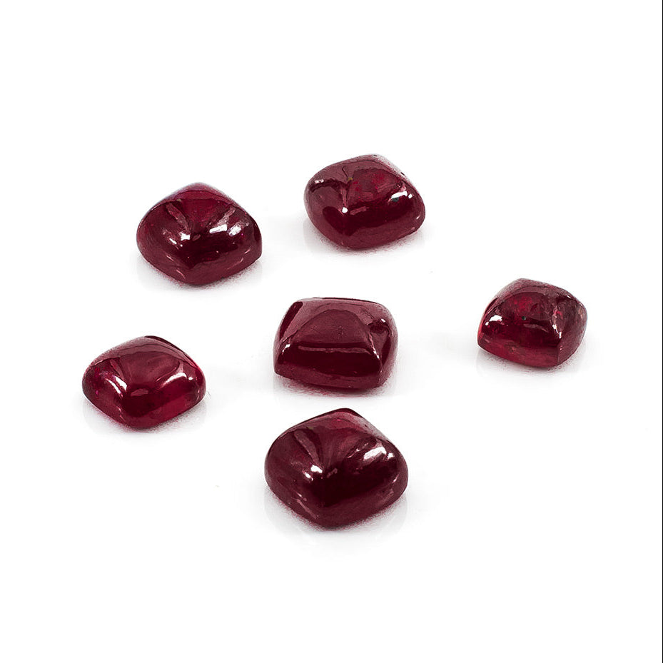 Natural Bangkok Ruby Calibrated Sugar Loaf | 8mm & 9mm