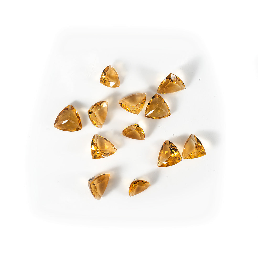 Natural Citrine Calibrated Trillions | 7mm & 8mm