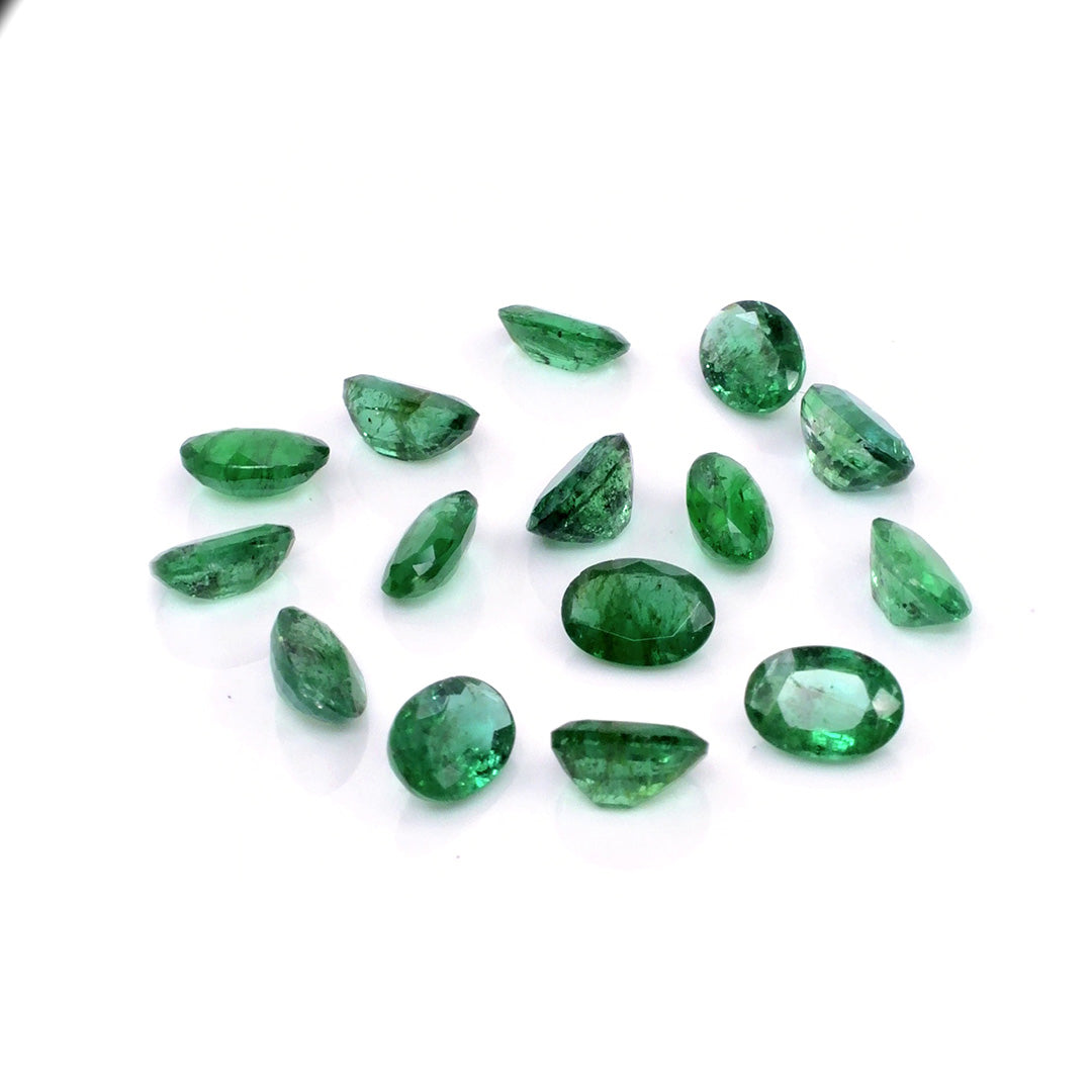 Natural Zambian Emerald Calibrated Ovals | 5x7mm & 6x8mm