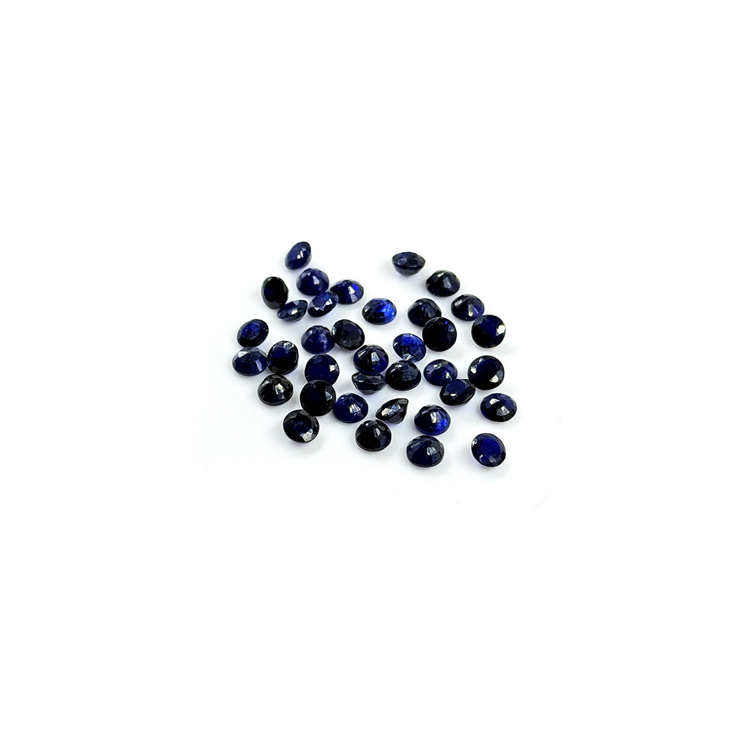 Natural Bangkok Blue Sapphire Calibrated Rounds | 5mm & 6mm