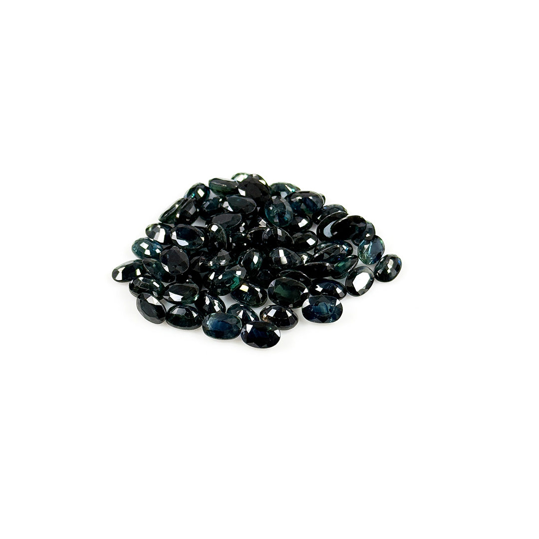 Natural Untreated Teal Sapphire Calibrated Ovals | 3x5mm & 6x4mm