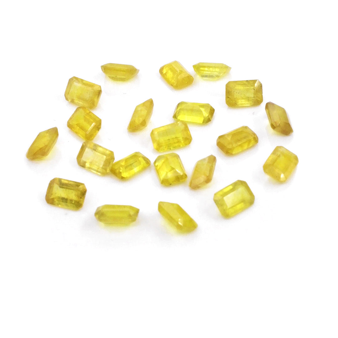 Natural Bangkok Yellow Sapphire Calibrated Octagons | 9x11mm & 10x12mm