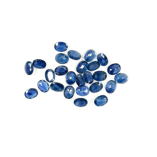 Natural Untreated Blue Sapphire Calibrated Ovals | 7x9mm & 8x10mm