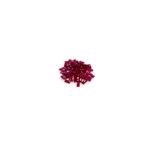 Natural Mozambique Untreated Ruby Calibrated Baguettes 2x4mm