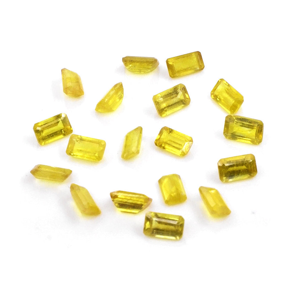 Natural Bangkok Yellow Sapphire Calibrated Octagons | 2x4mm