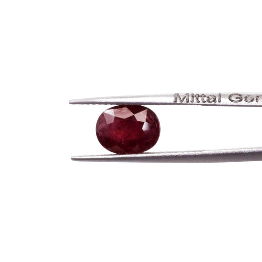 Natural African Untreated Calibrated Ruby Ovals | 8x10mm & 9x11mm