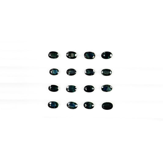 Natural Untreated Teal Sapphire Calibrated Ovals | 3x5mm & 6x4mm