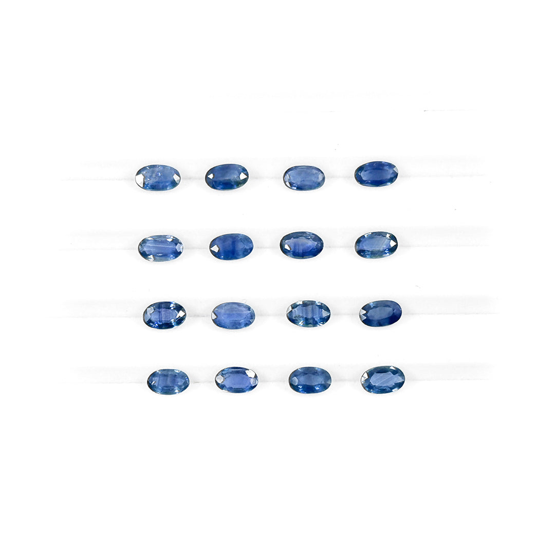 Natural Untreated Blue Sapphire Calibrated Ovals | 3x5mm & 6x4mm