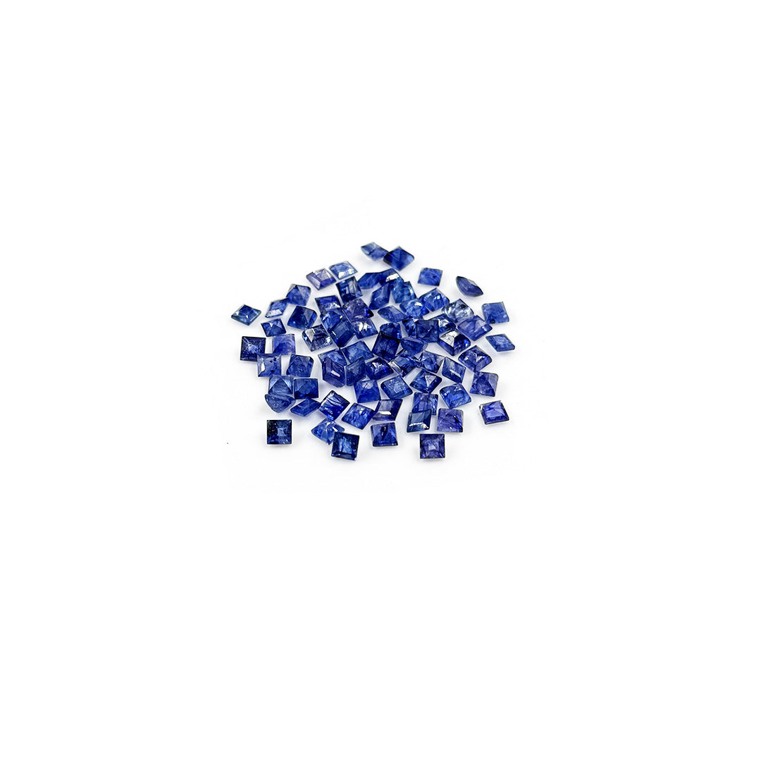 Natural Bangkok Blue Sapphire Calibrated Squares 3.5mm