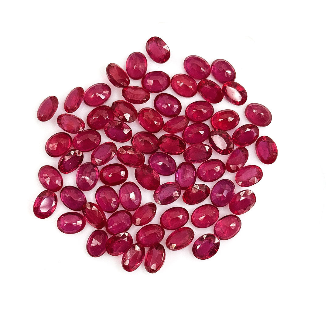 Natural Bangkok Ruby Calibrated Ovals | 5x7mm & 6x8mm