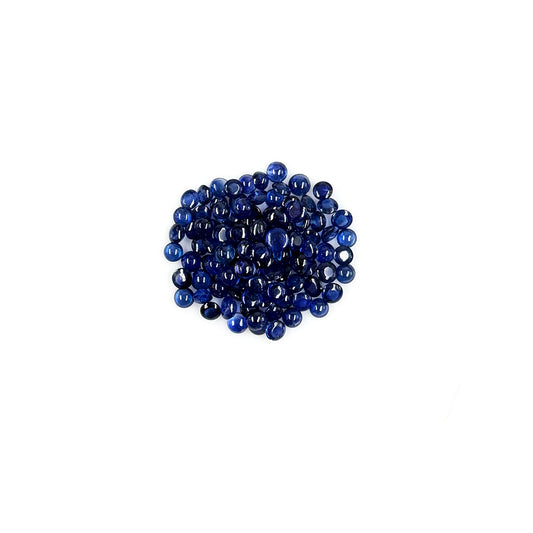 Natural Untreated Blue Sapphire Calibrated Rounds | 3mm & 3.5mm