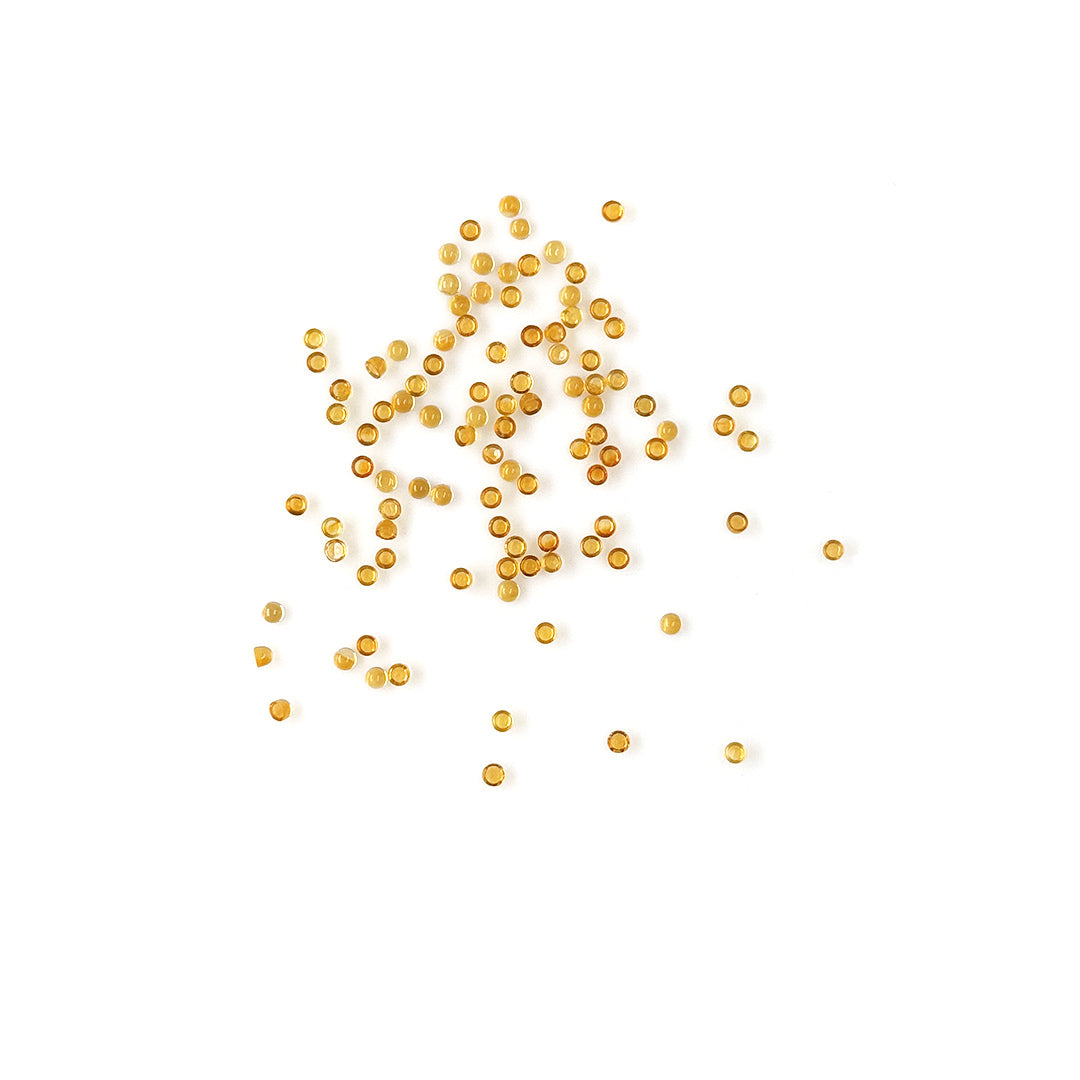 Natural Citrine Calibrated Cabochon Rounds | 2mm & 2.5mm