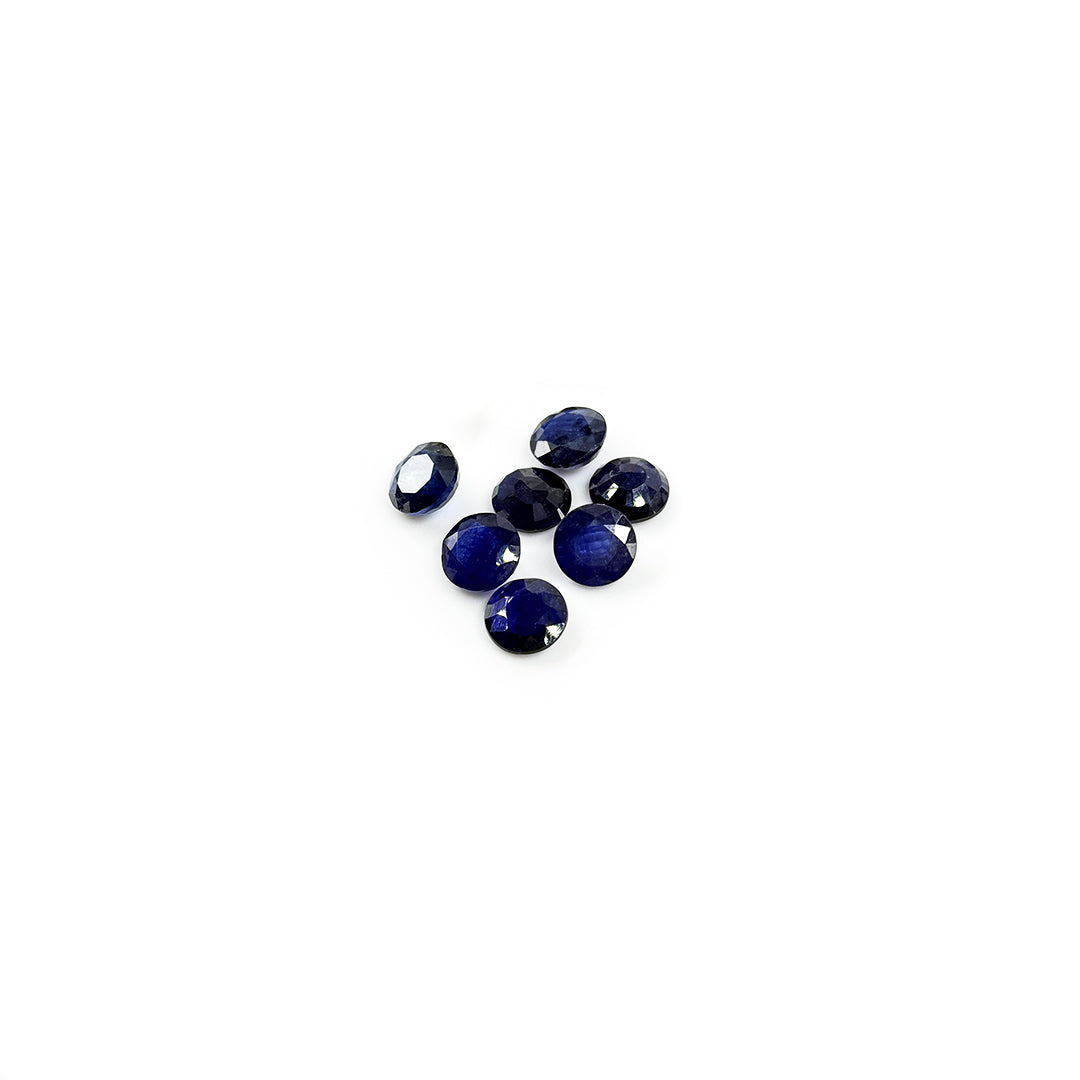 Natural Bangkok Blue Sapphire Calibrated Rounds | 13mm & 14mm