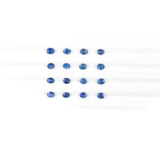 Natural Untreated Blue Sapphire Calibrated Ovals | 3x4mm & 4x5mm