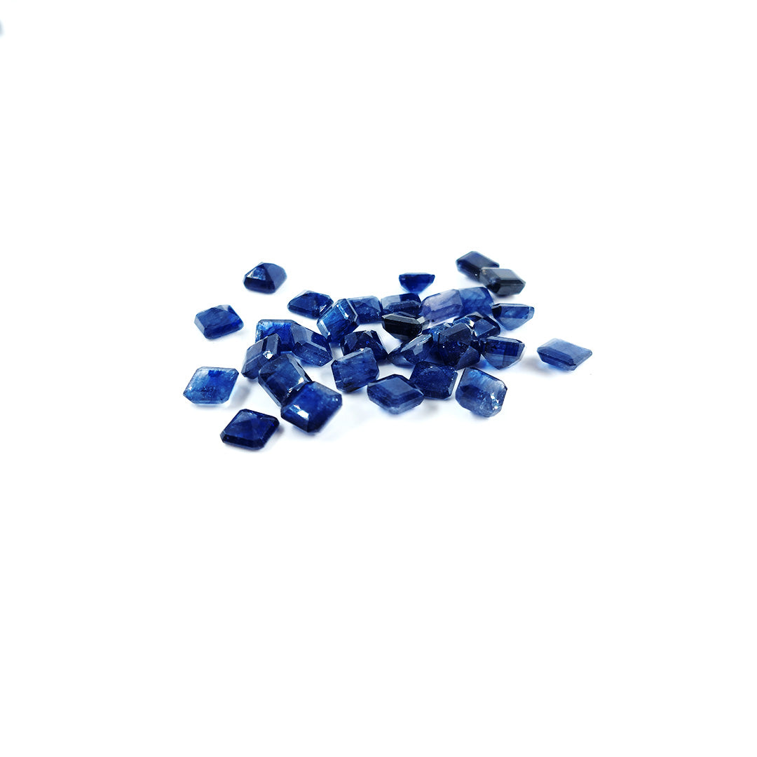 Natural Bangkok Blue Sapphire Calibrated Squares Octagons | 5mm & 6mm