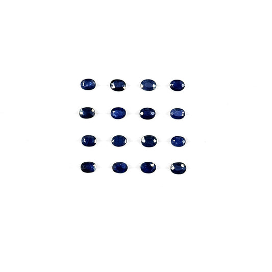 Natural Untreated Blue Sapphire Calibrated Ovals | 3x4mm & 4x5mm