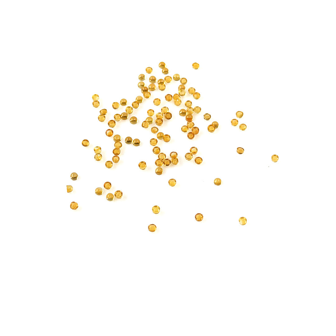 Natural Citrine Calibrated Cabochon Rounds | 2mm & 2.5mm