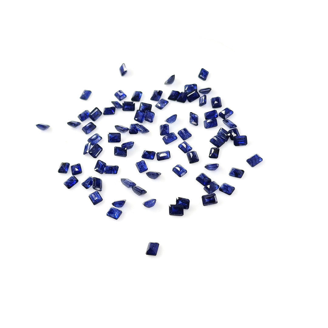 Natural Bangkok Blue Sapphire Calibrated Octagons | 3x4mm & 4x5mm