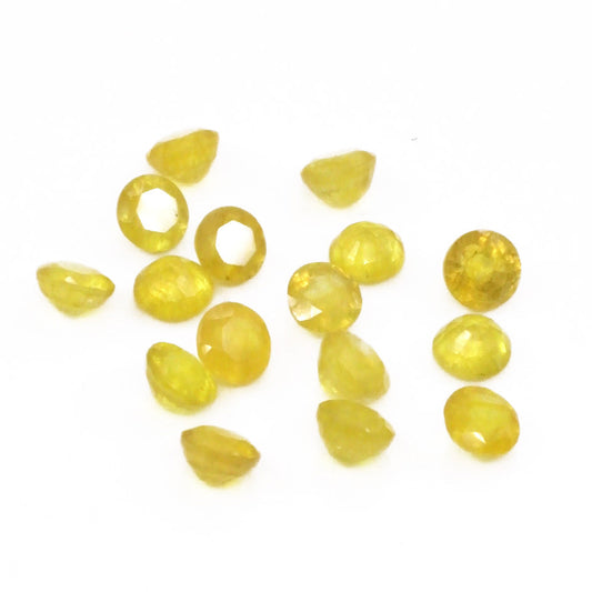 Natural Bangkok Yellow Sapphire Calibrated Rounds | 5mm & 6mm