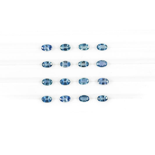 Natural Untreated Blue Sapphire Calibrated Ovals | 3x5mm & 6x4mm