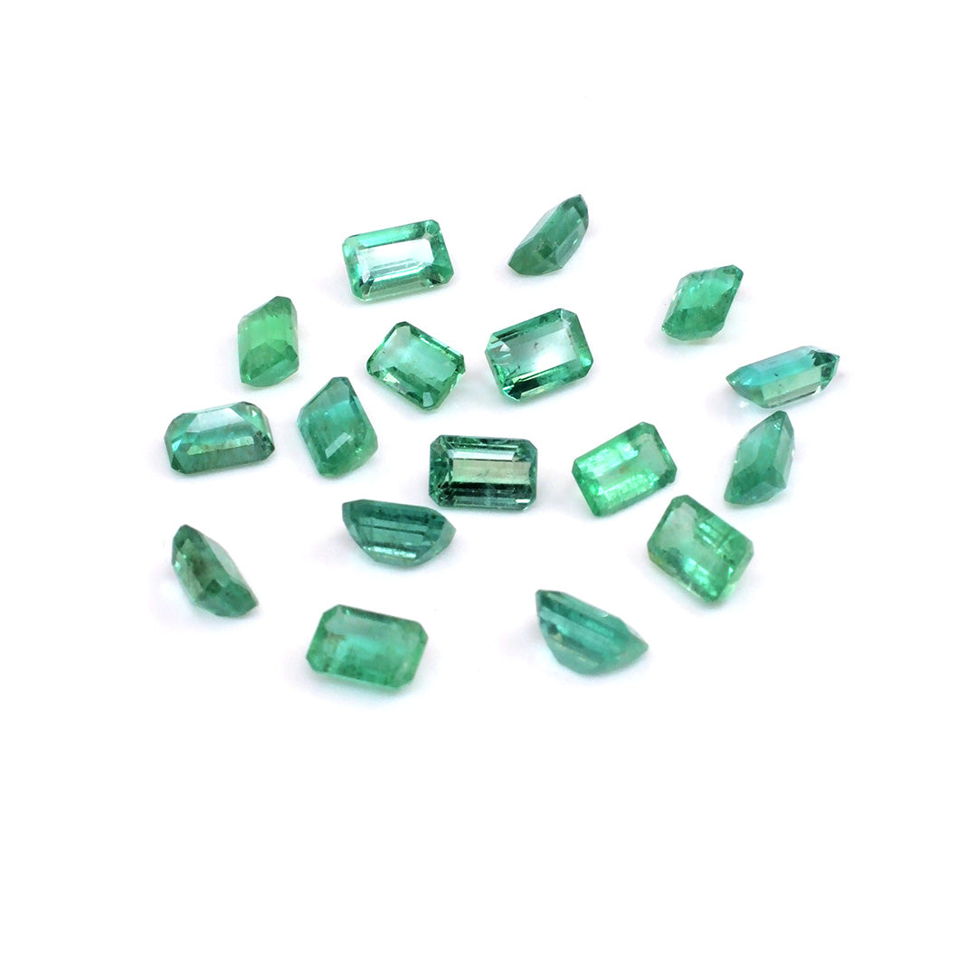 Natural Zambian Emerald Calibrated Octagons | 3x5mm & 4x6mm