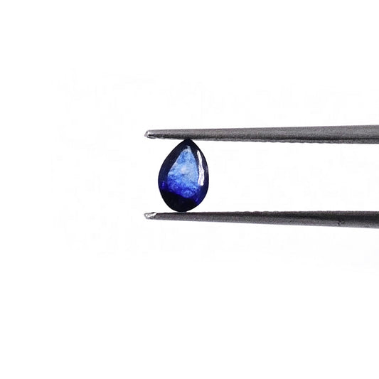 Natural Bangkok Blue Sapphire Calibrated Cabochon Pears | 3x5mm & 4x6mm