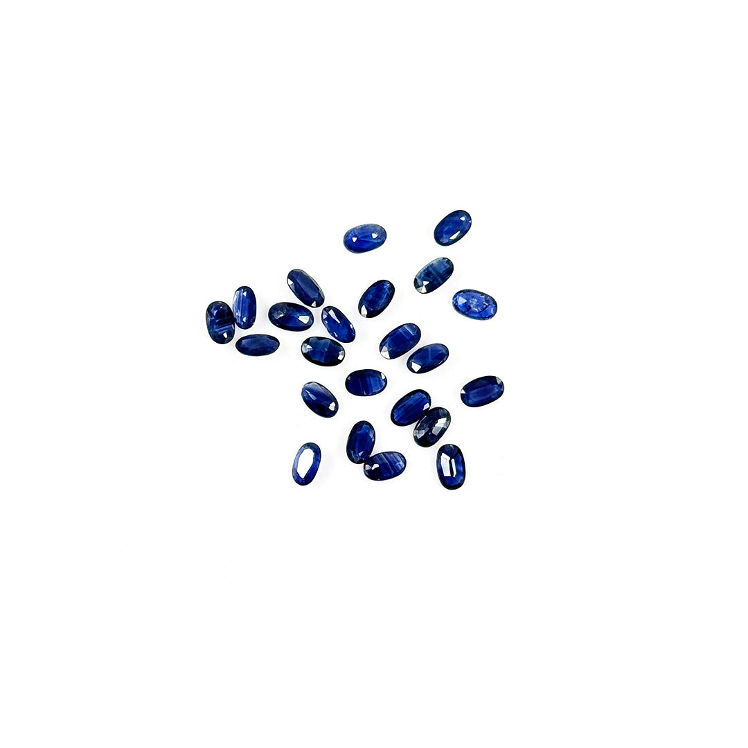 Natural Untreated Blue Sapphire Calibrated Ovals | 3x5mm & 6x4mm