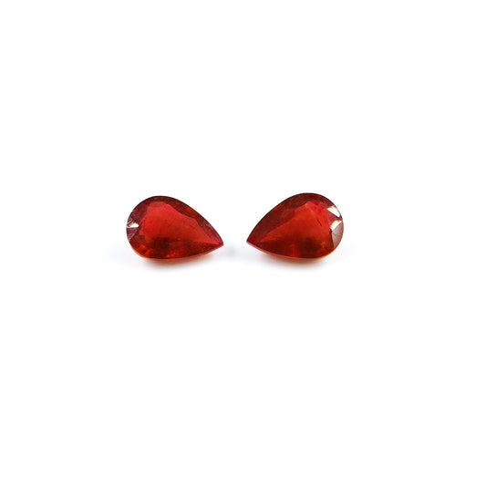 Natural Bangkok Ruby Calibrated Pears 12x16mm