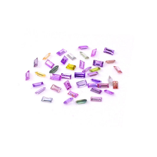 Natural Unheated & Untreated Multi Sapphire Baguettes